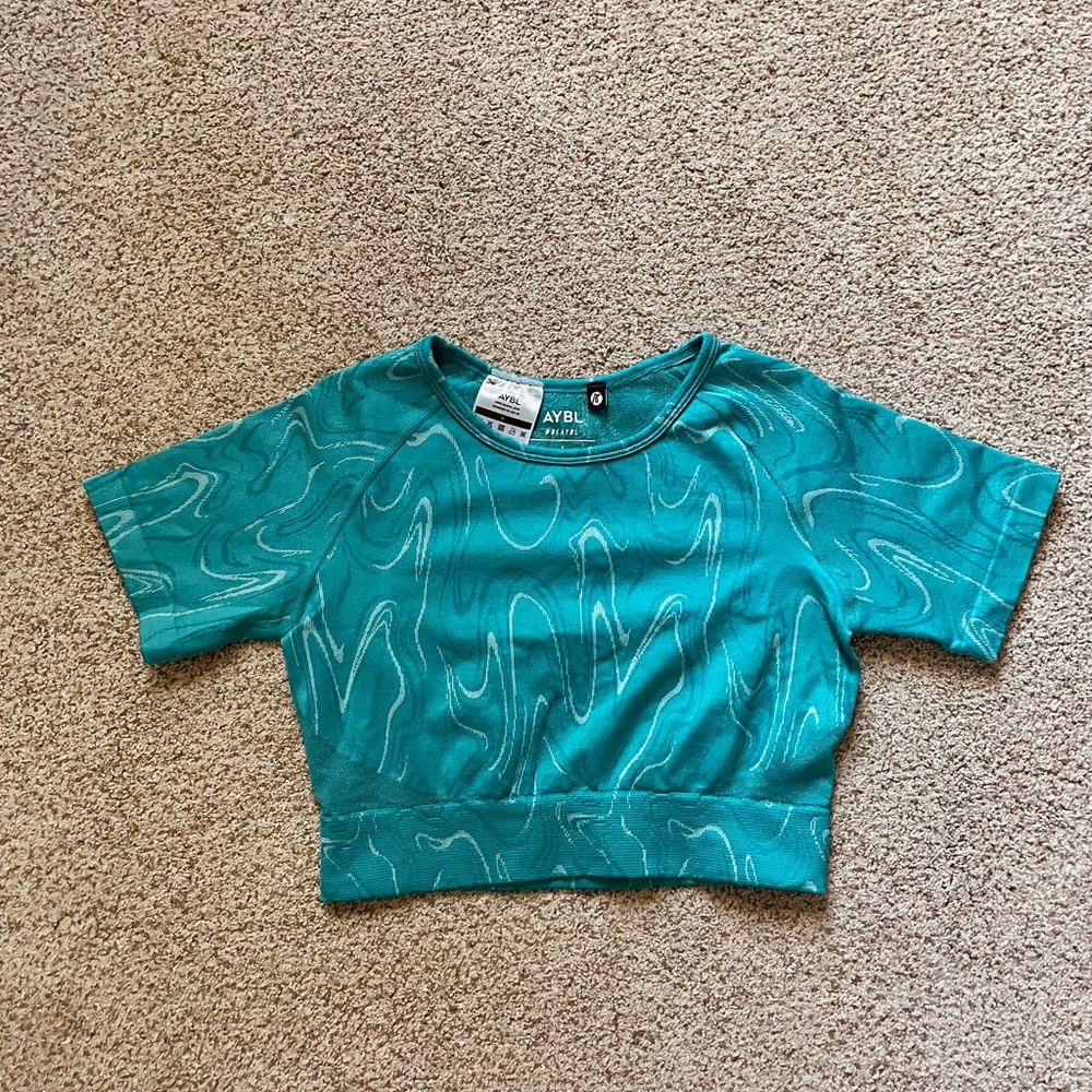 Small “AYBL” Workout Crop Top